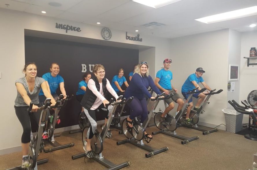 Picture of spin class.