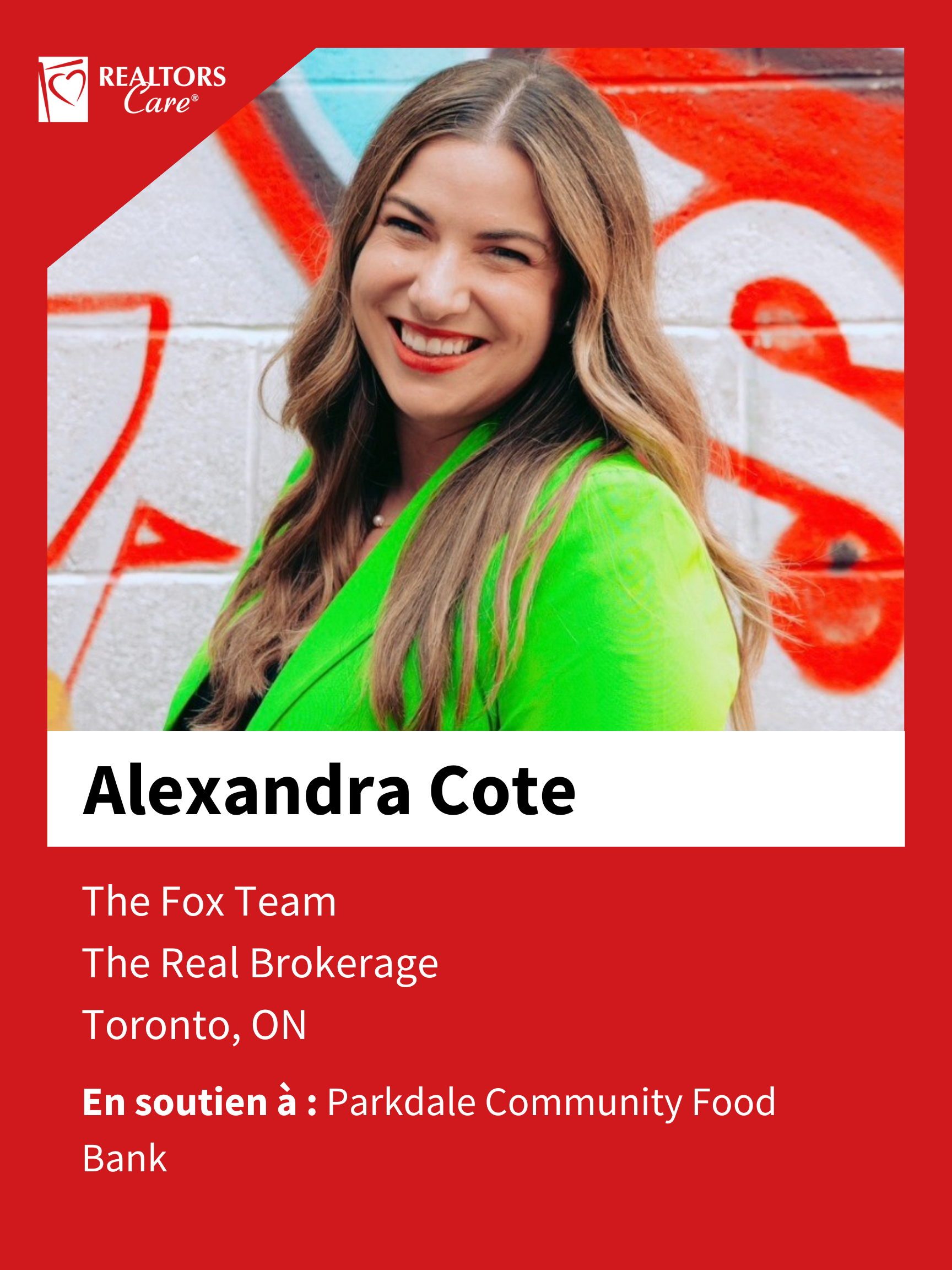 Alexandra Cote
Toronto ON