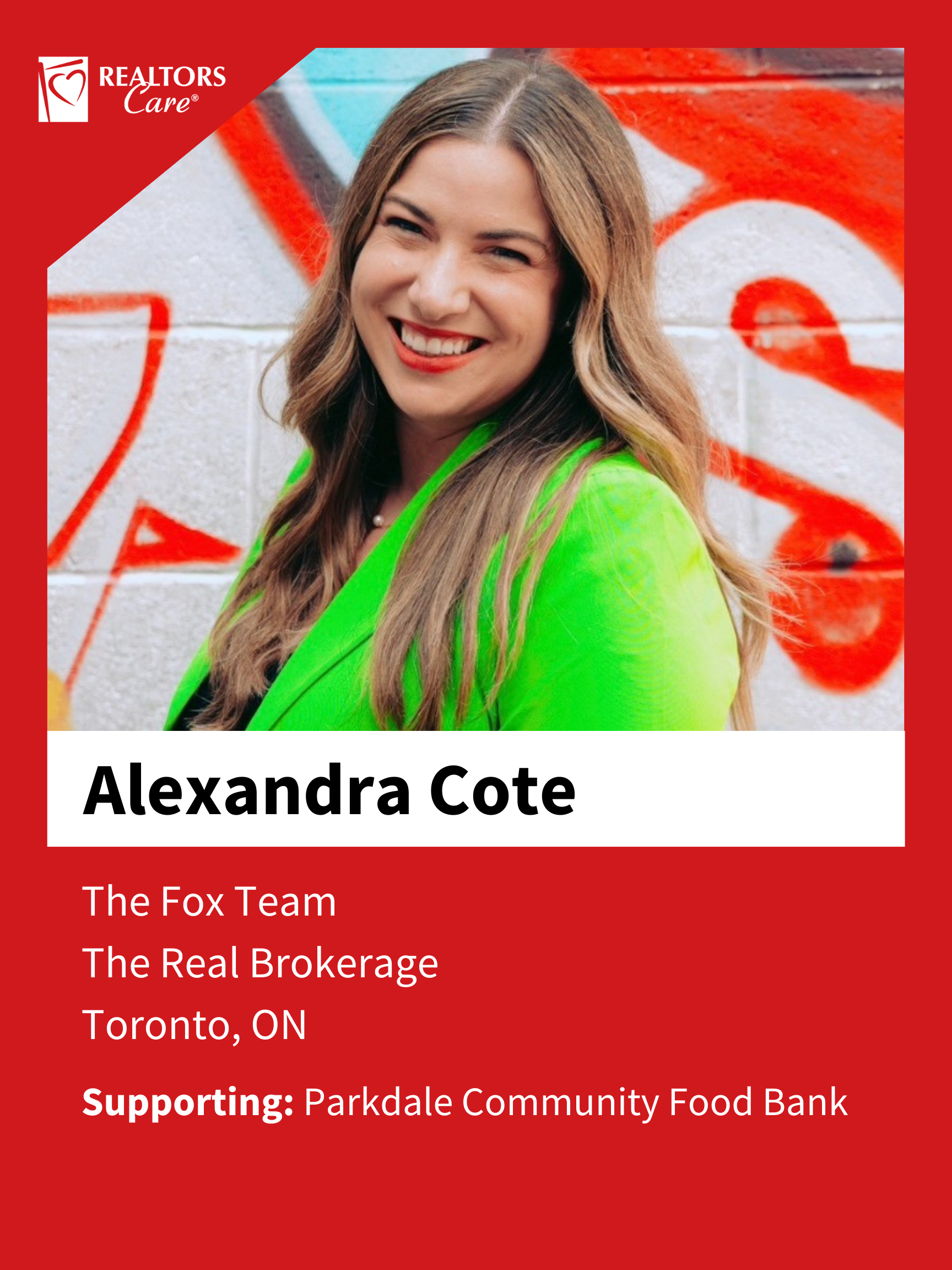 Alexandra Cote
Toronto ON