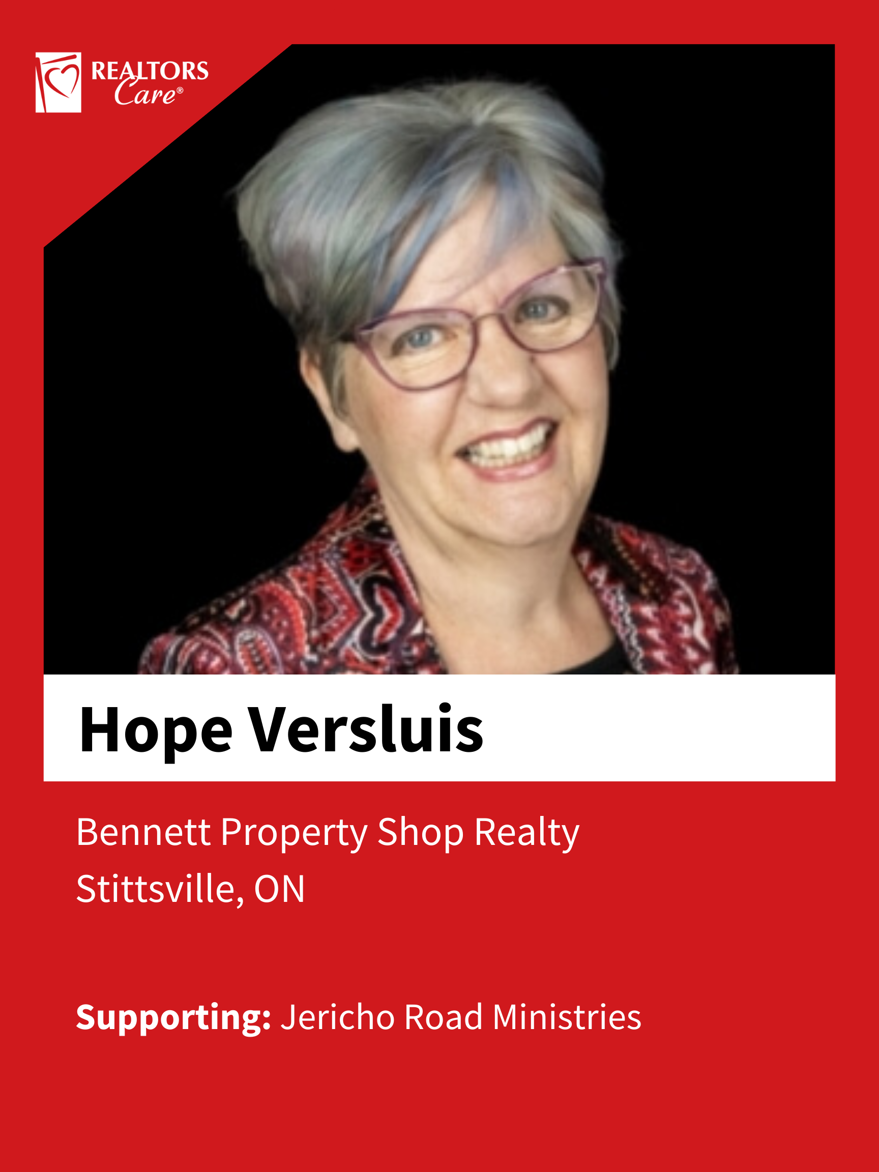Hope Versluis
Stittsville ON