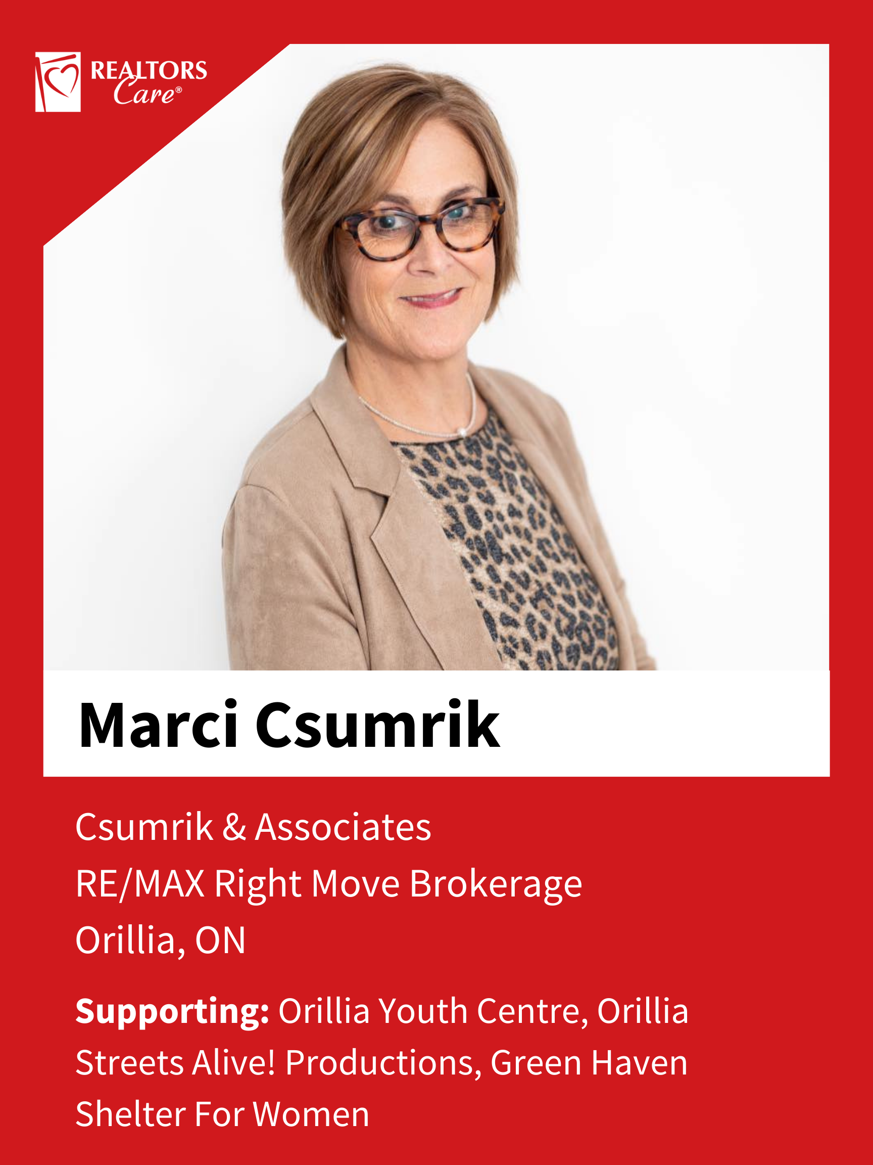 Marci Csumrik
Orillia ON