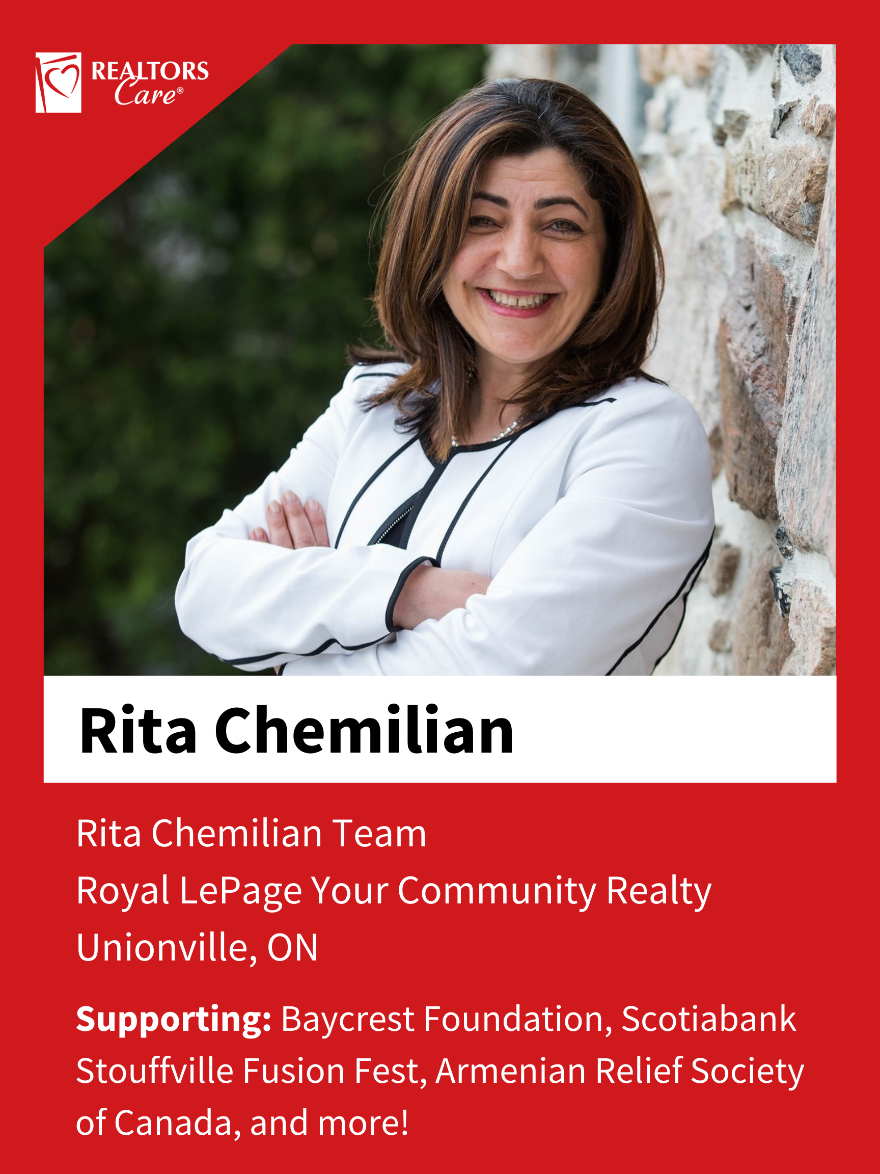 Rita Chemilian
Unionville ON
