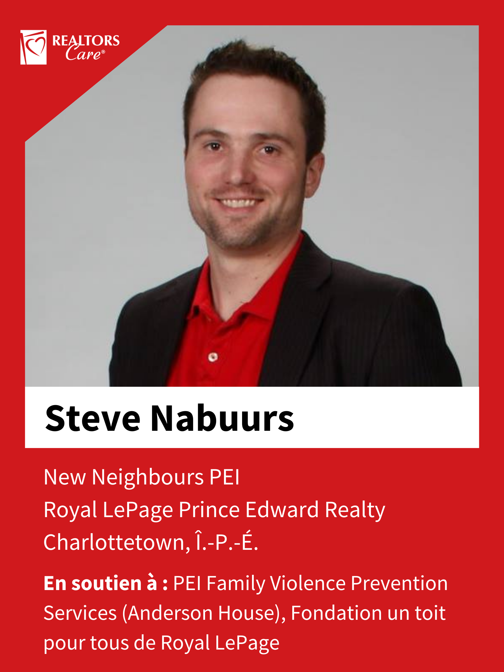Steve Nabuurs
Charlottetown Î.-P.-É.